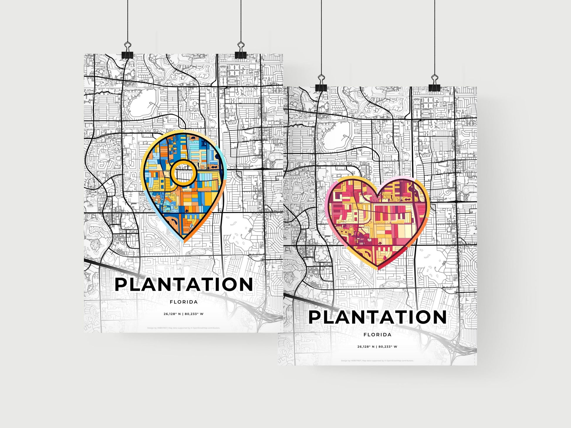 Plantation Florida art print for couples