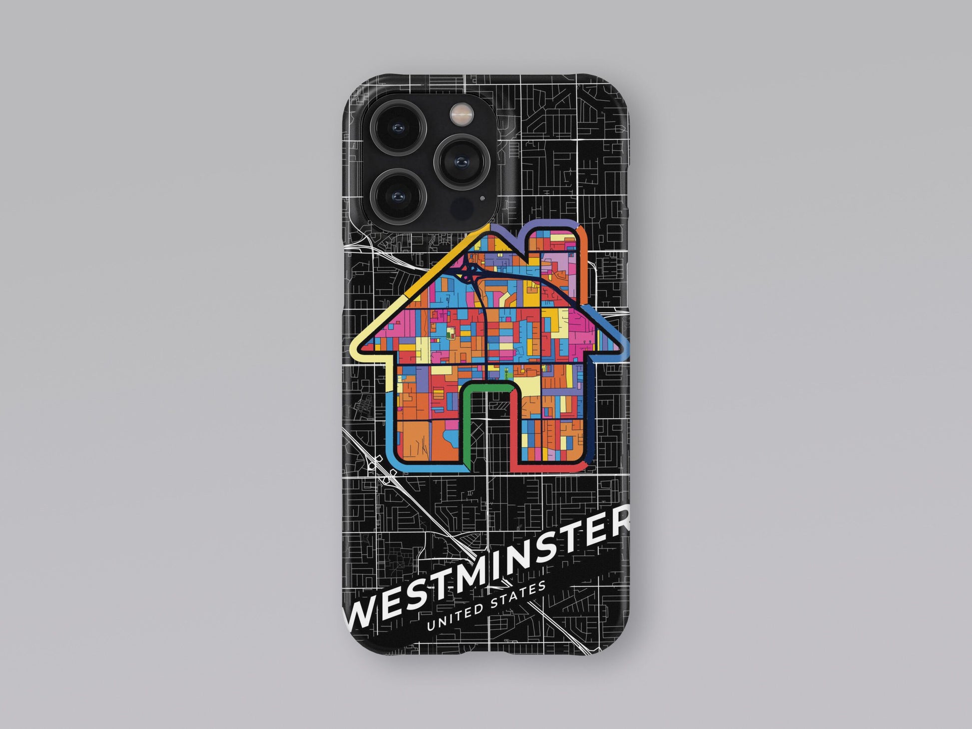Westminster California slim phone case with colorful icon 3