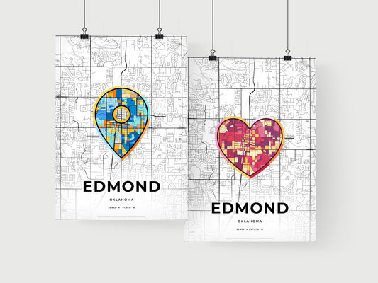 Edmond Oklahoma art print for couples