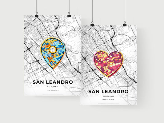 San Leandro California art print for couples