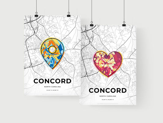 Concord North Carolina art print for couples