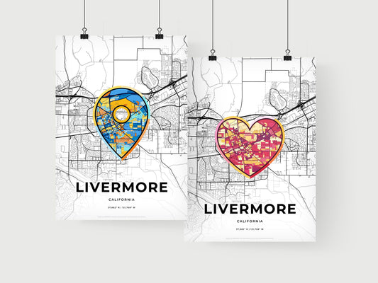 Livermore California art print for couples