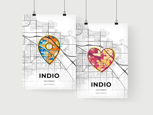 Indio California art print for couples