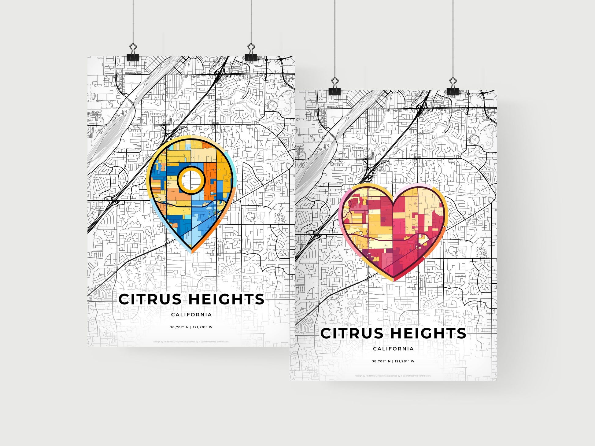 Citrus Heights California art print for couples