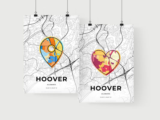 Hoover Alabama art print for couples