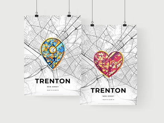 Trenton New Jersey art print for couples