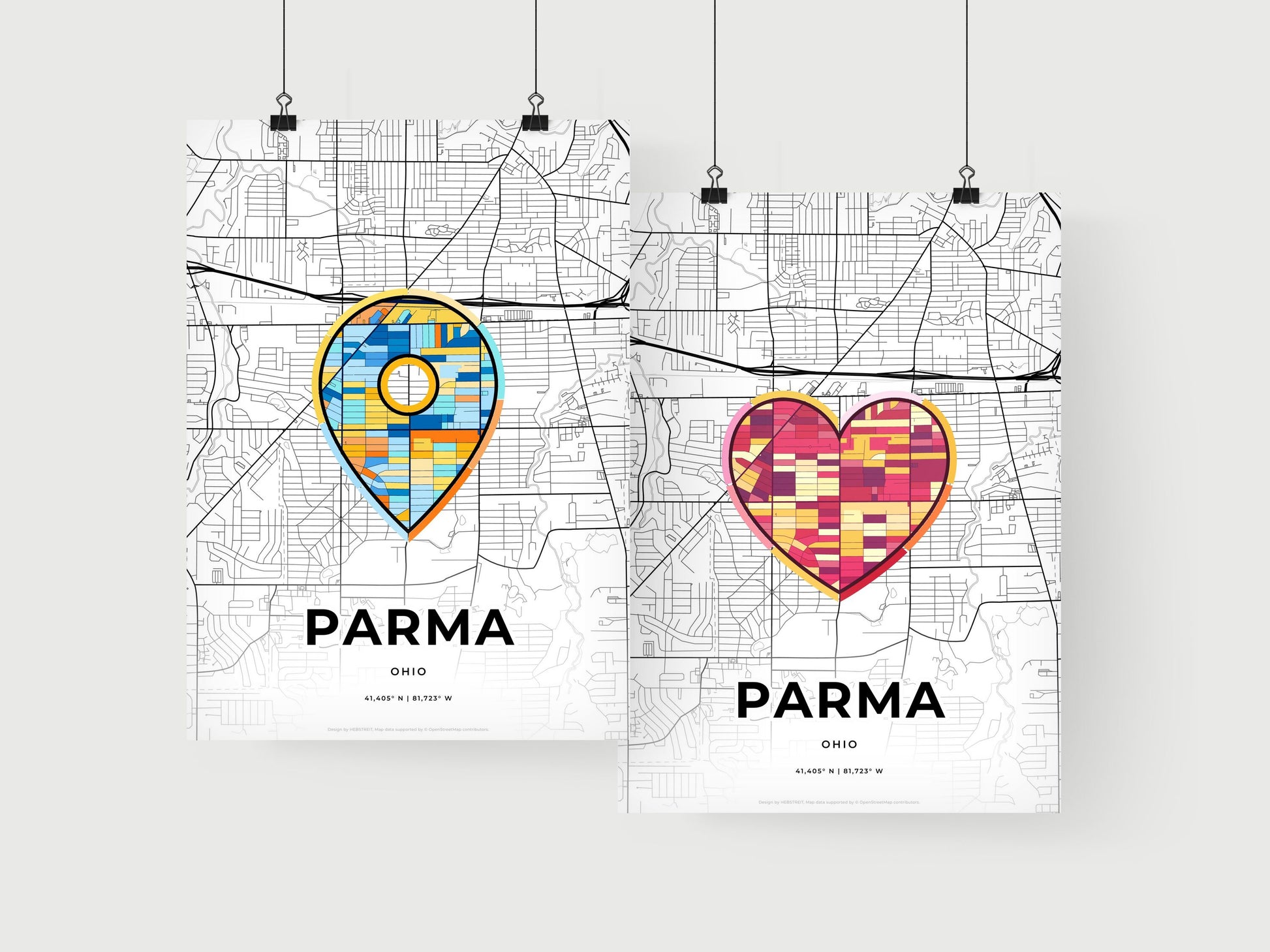 Parma Ohio art print for couples