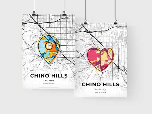 Chino Hills California art print for couples