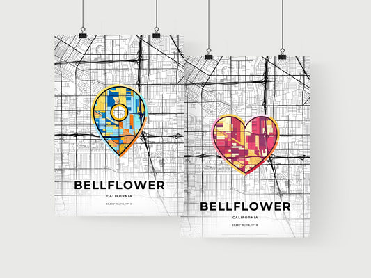Bellflower California art print for couples