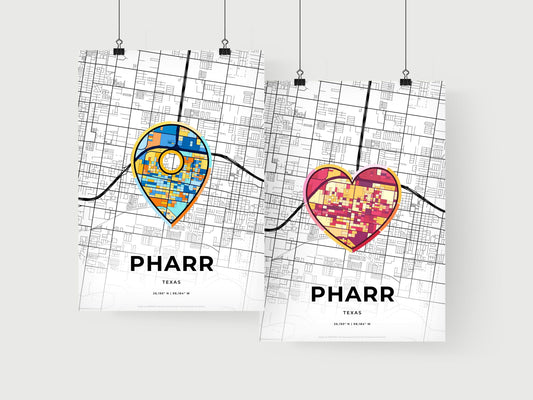Pharr Texas art print for couples