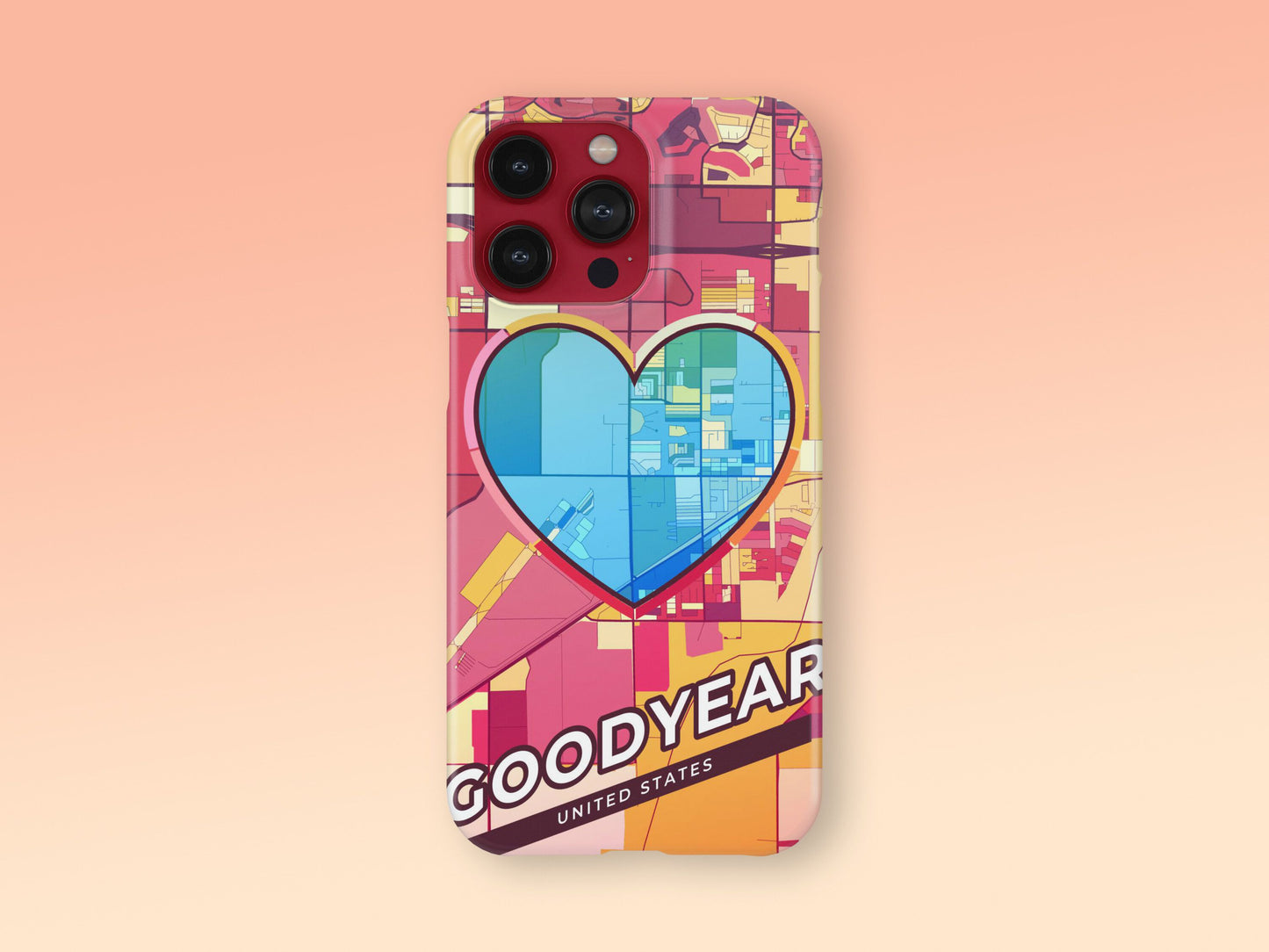 Goodyear Arizona slim phone case with colorful icon. Birthday, wedding or housewarming gift. Couple match cases. 2