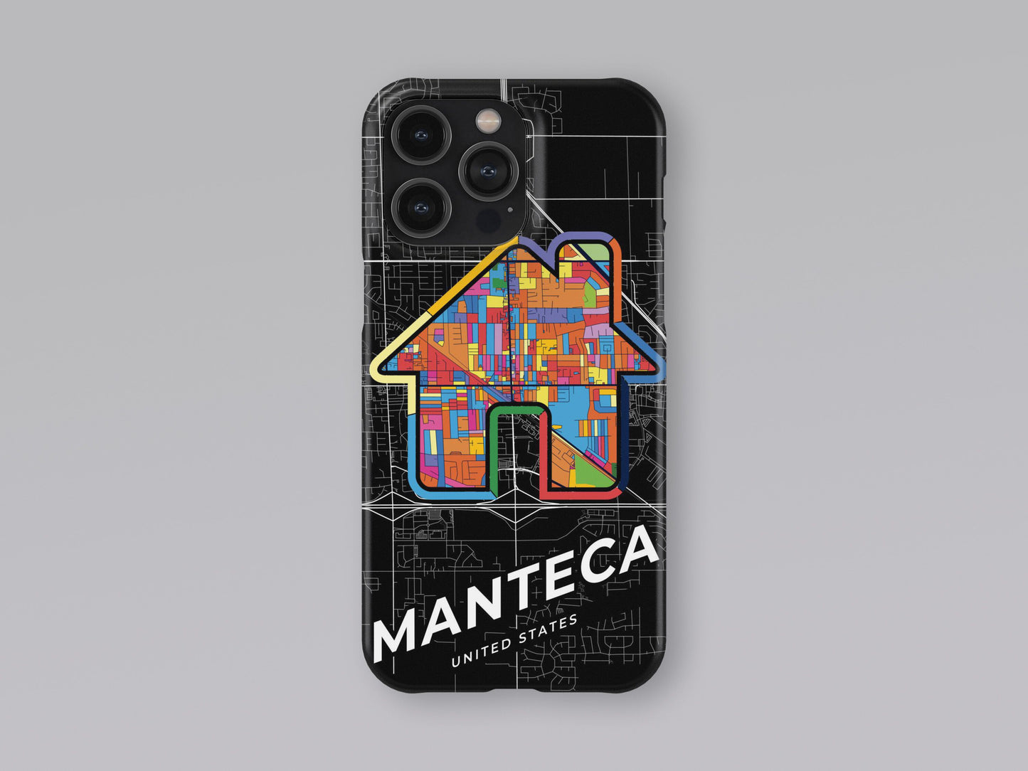 Manteca California slim phone case with colorful icon. Birthday, wedding or housewarming gift. Couple match cases. 3