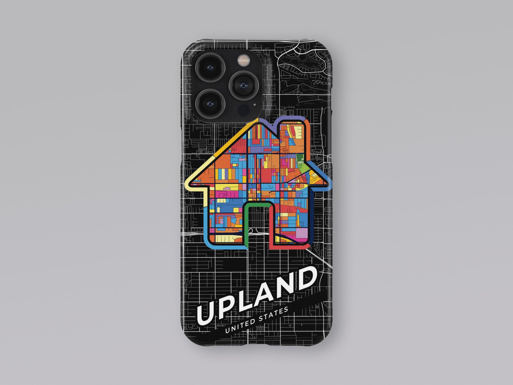 Upland California slim phone case with colorful icon 3