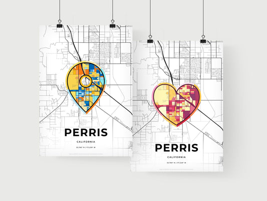 Perris California art print for couples