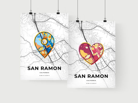 San Ramon California art print for couples