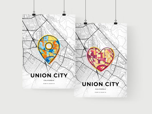 Union City California art print for couples