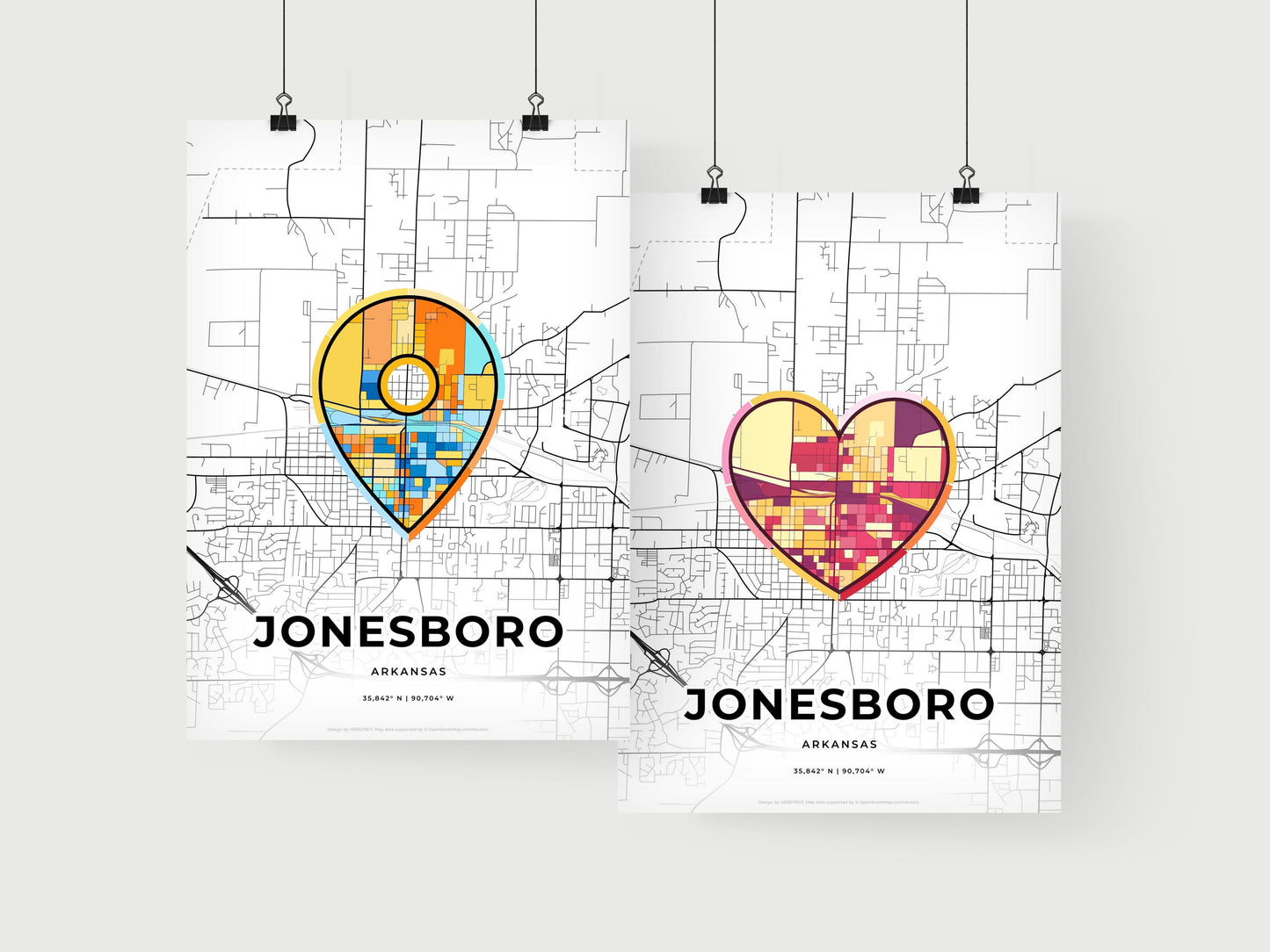 Jonesboro Arkansas art print for couples