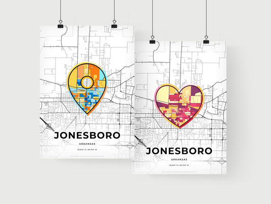 Jonesboro Arkansas art print for couples
