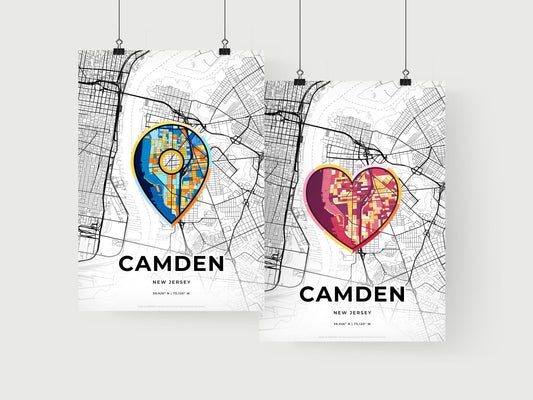 Camden New Jersey art print for couples