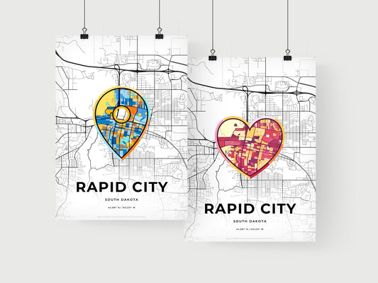Rapid City South Dakota art print for couples
