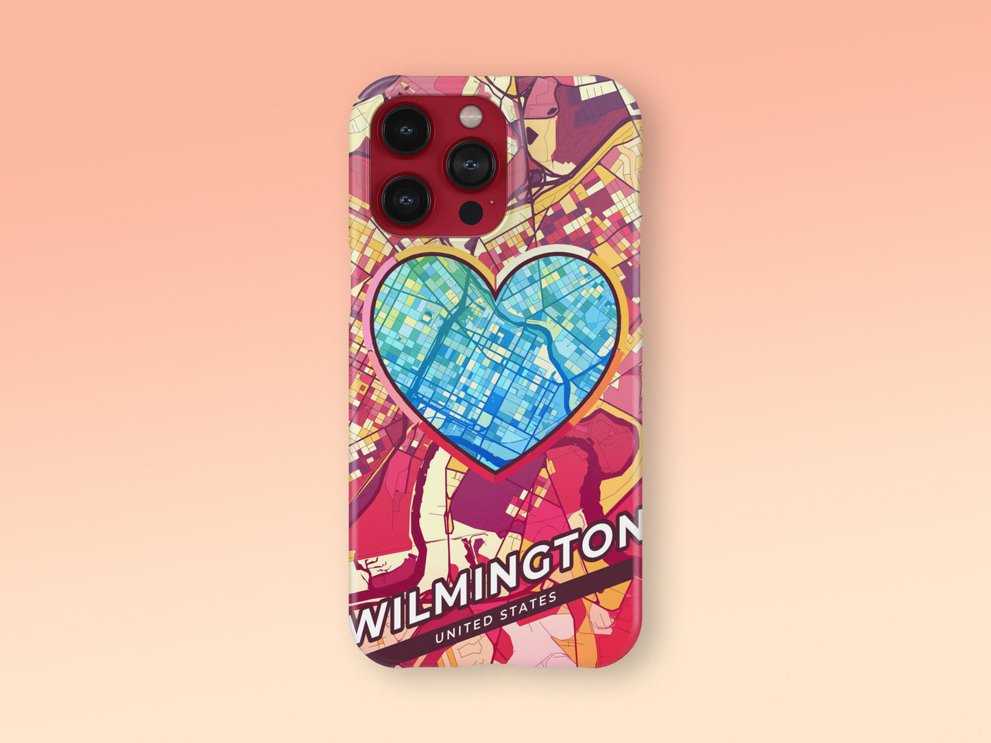 Wilmington Delaware slim phone case with colorful icon 2