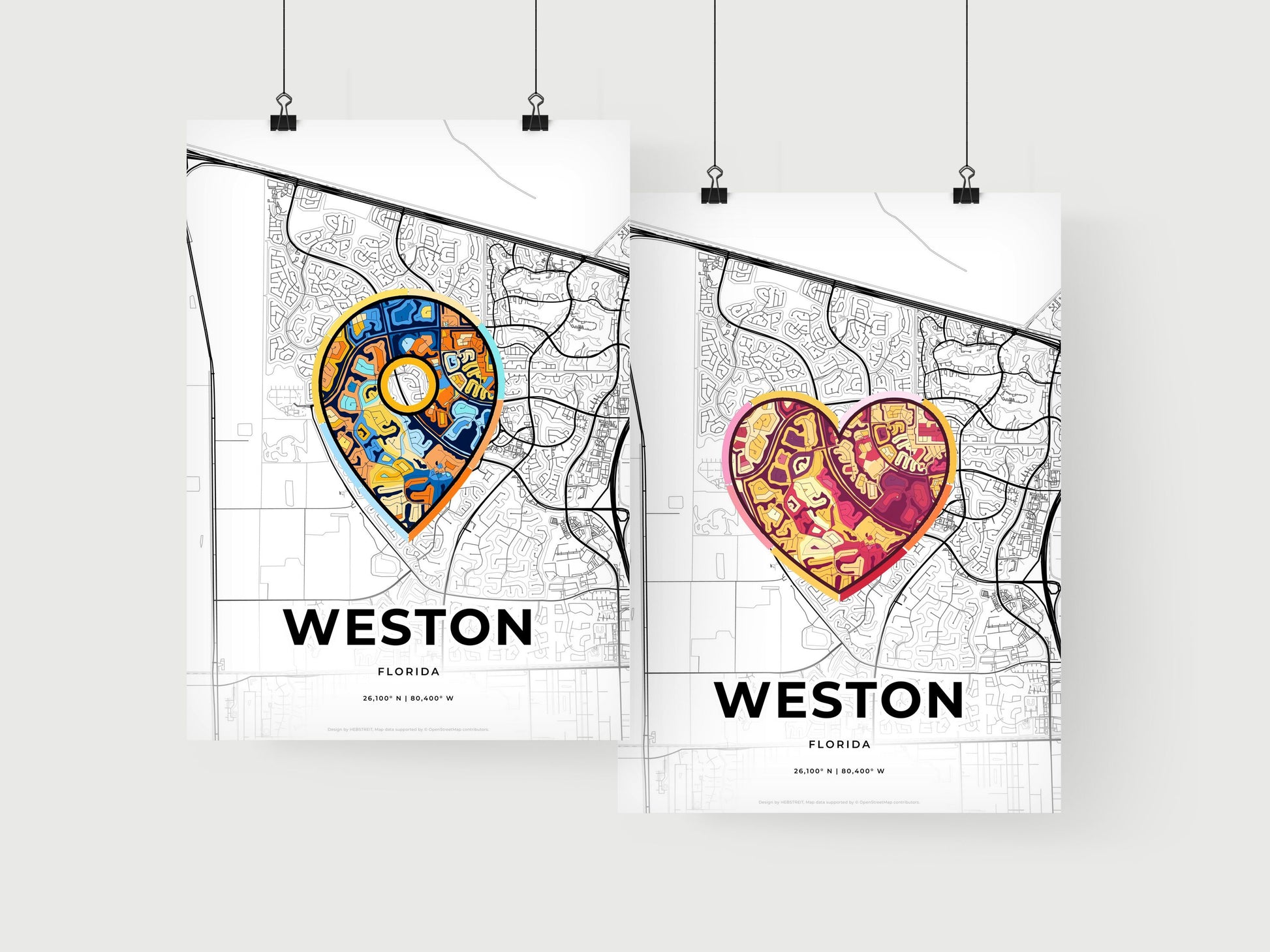 Weston Florida art print for couples