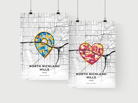 North Richland Hills Texas art print for couples