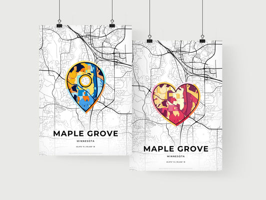 Maple Grove Minnesota art print for couples
