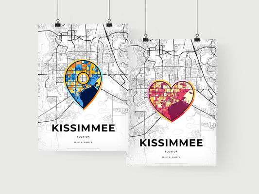 Kissimmee Florida art print for couples