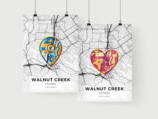 Walnut Creek California art print for couples