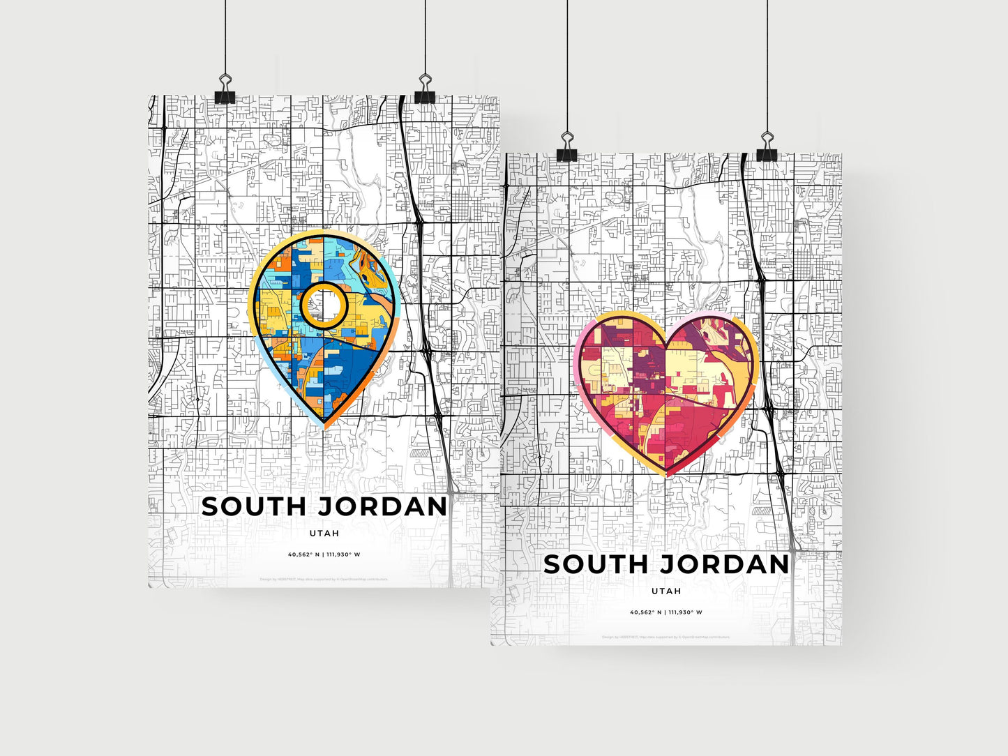 South Jordan Utah art print for couples