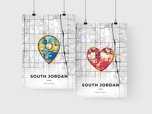 South Jordan Utah art print for couples