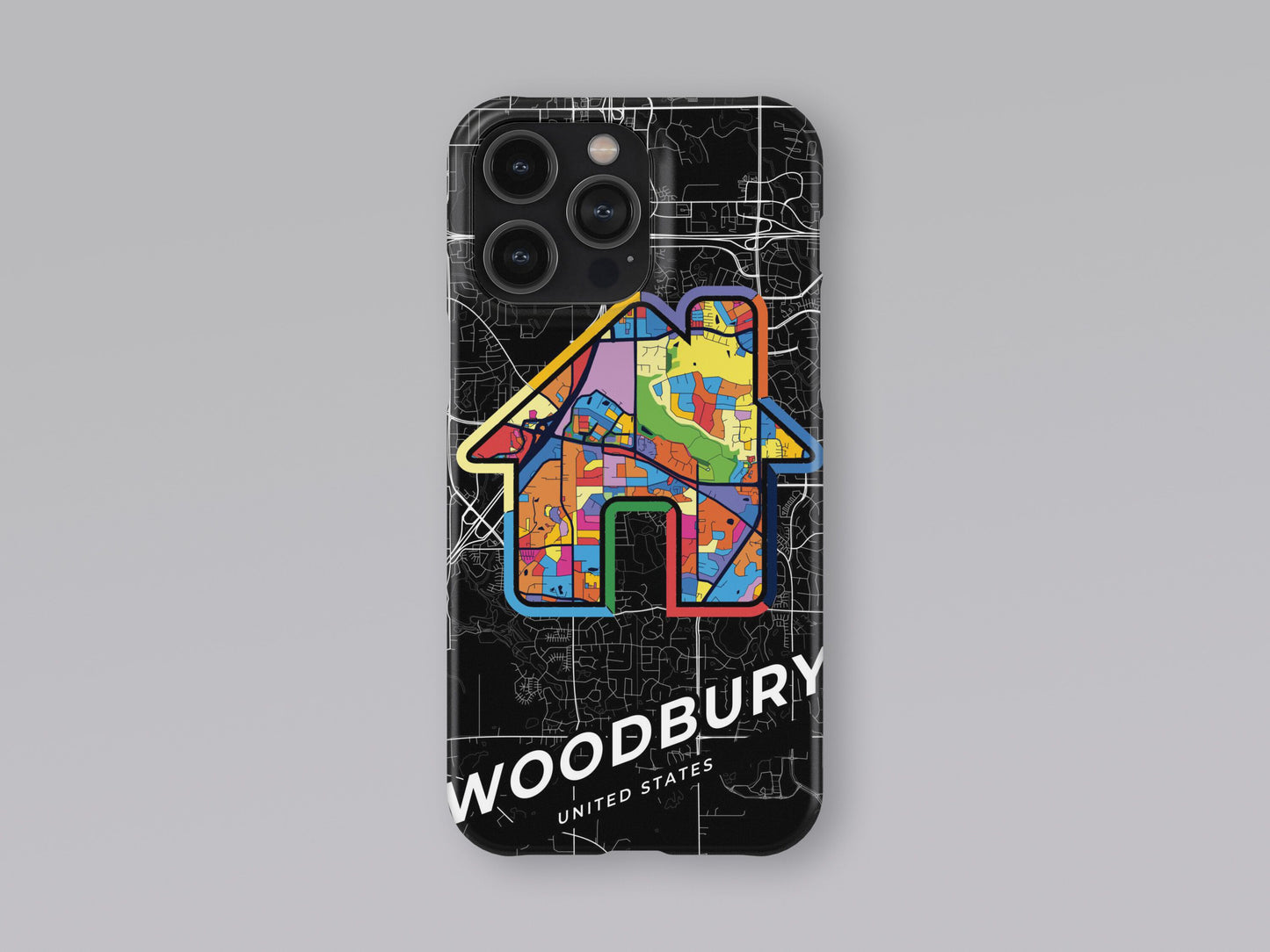 Woodbury Minnesota slim phone case with colorful icon 3