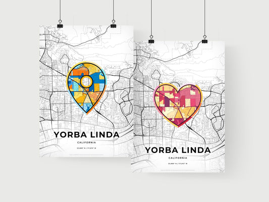 Yorba Linda California art print for couples