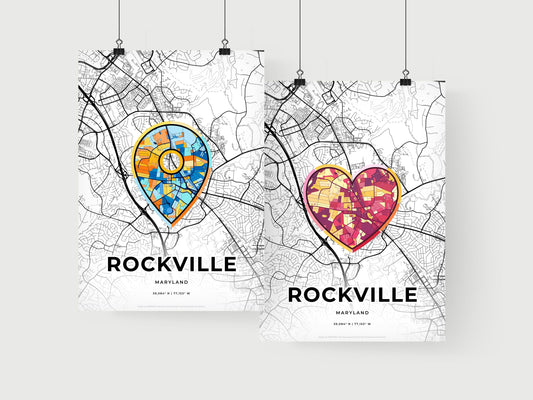Rockville Maryland art print for couples