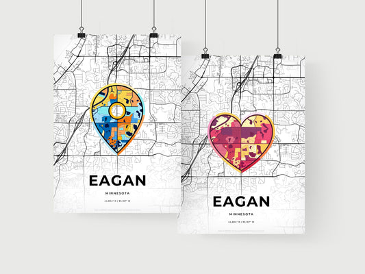 Eagan Minnesota art print for couples