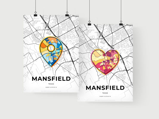 Mansfield Texas art print for couples