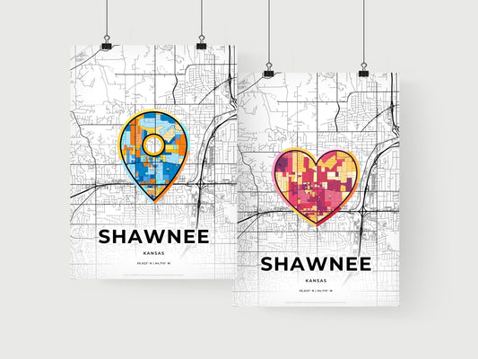 Shawnee Kansas art print for couples