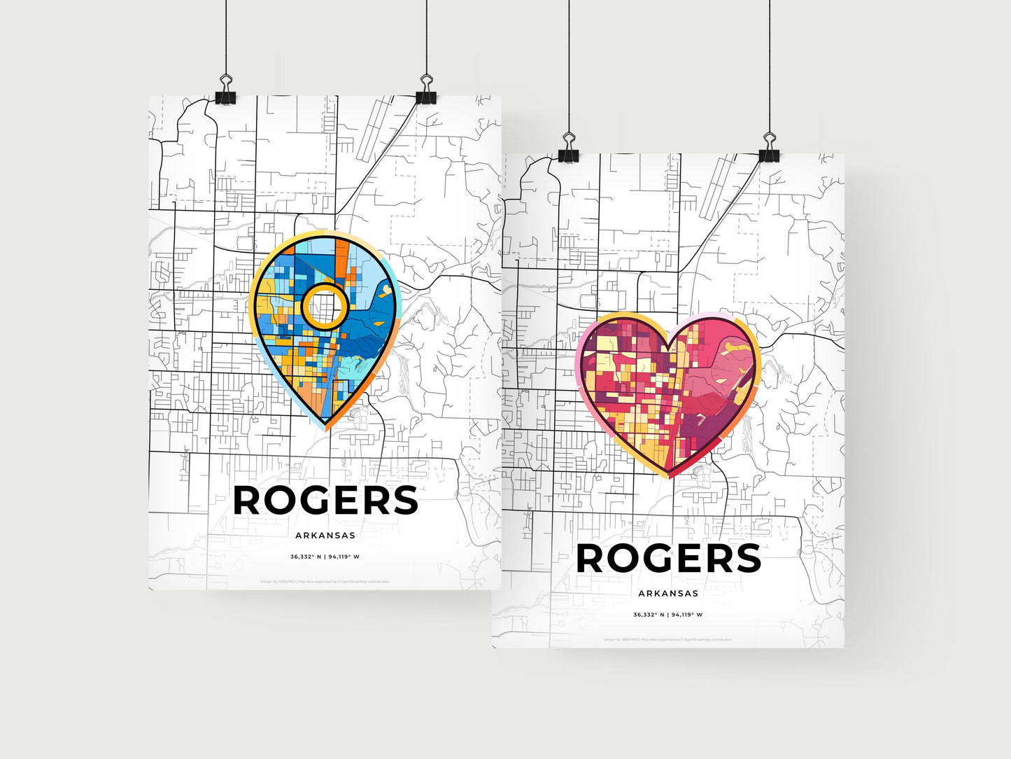 Rogers Arkansas art print for couples