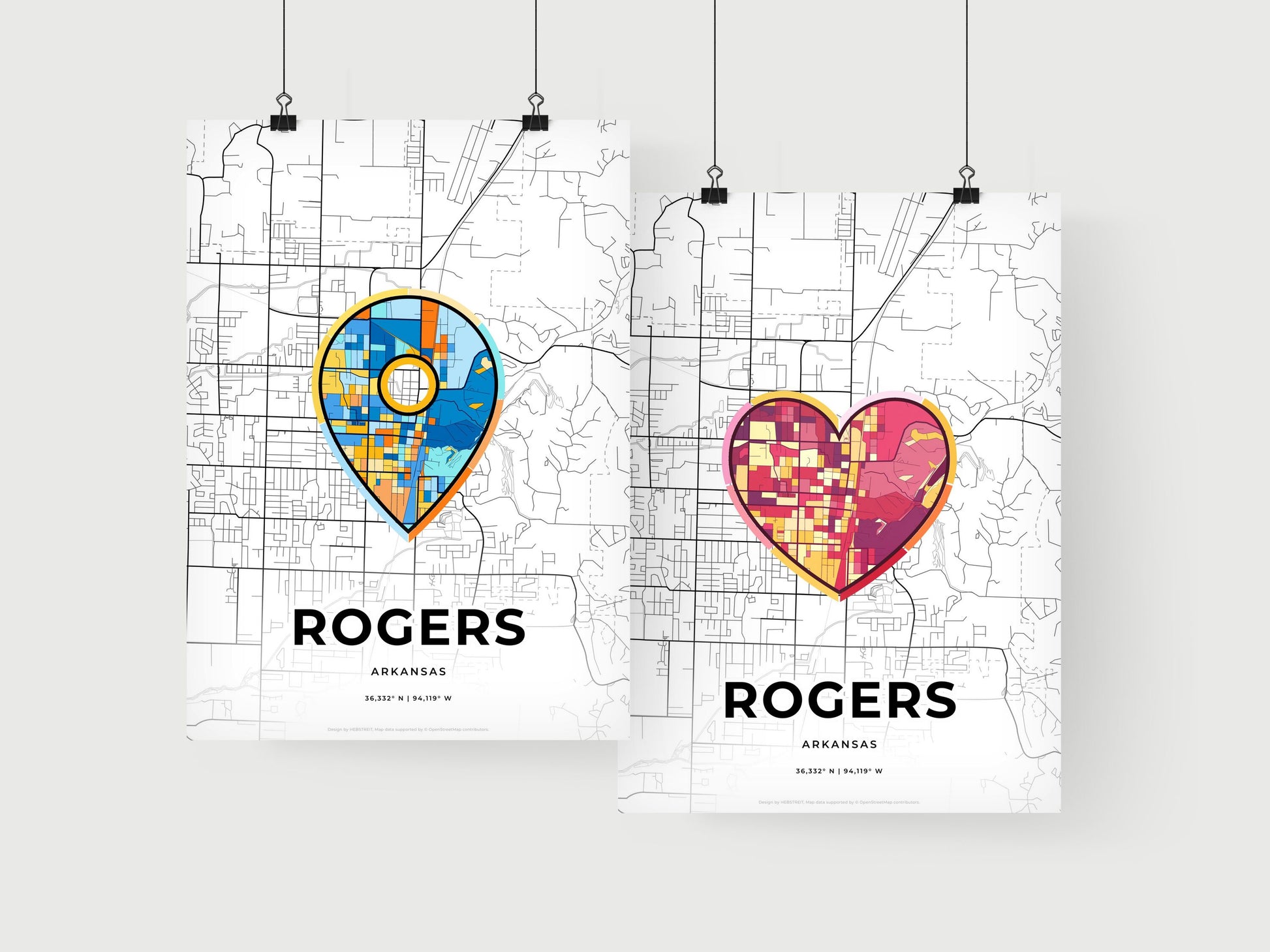 Rogers Arkansas art print for couples