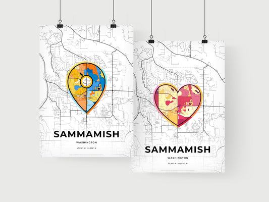 Sammamish Washington art print for couples