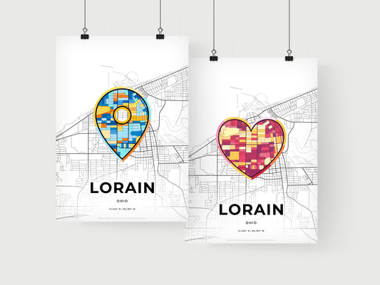 Lorain Ohio art print for couples
