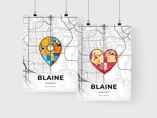 Blaine Minnesota art print for couples