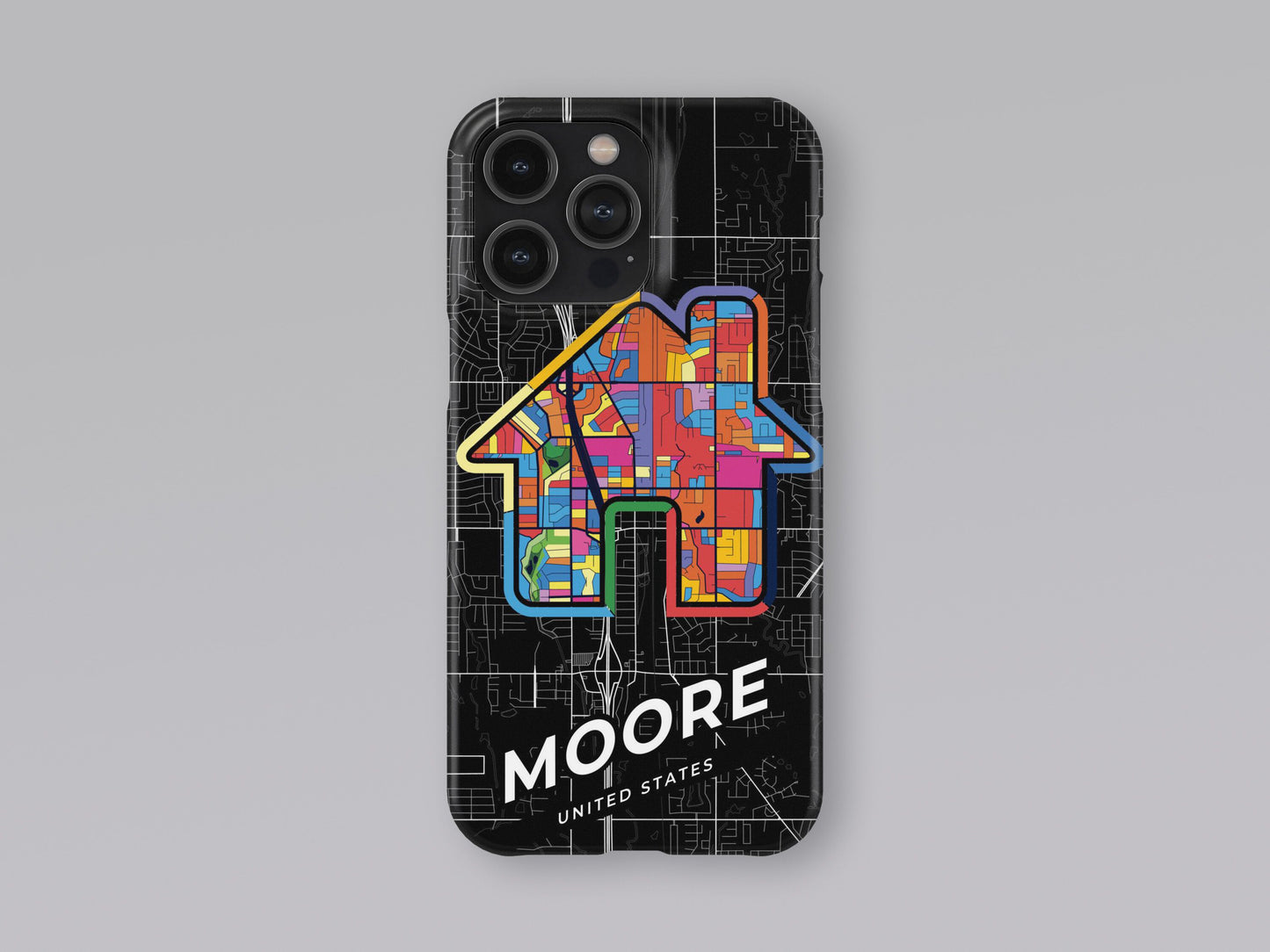 Moore Oklahoma slim phone case with colorful icon 3