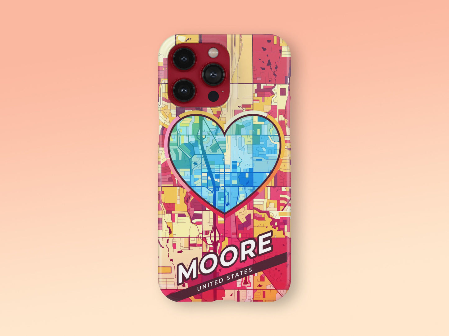 Moore Oklahoma slim phone case with colorful icon 2