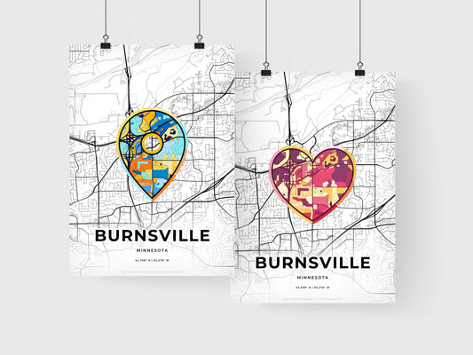 Burnsville Minnesota art print for couples