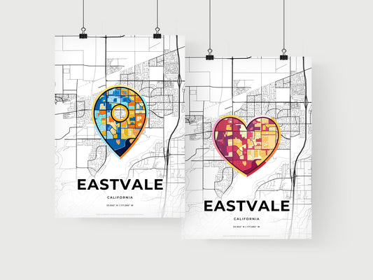 Eastvale California art print for couples