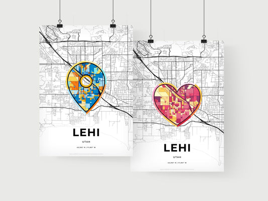 Lehi Utah art print for couples