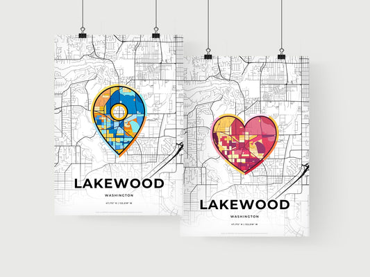 Lakewood Washington art print for couples