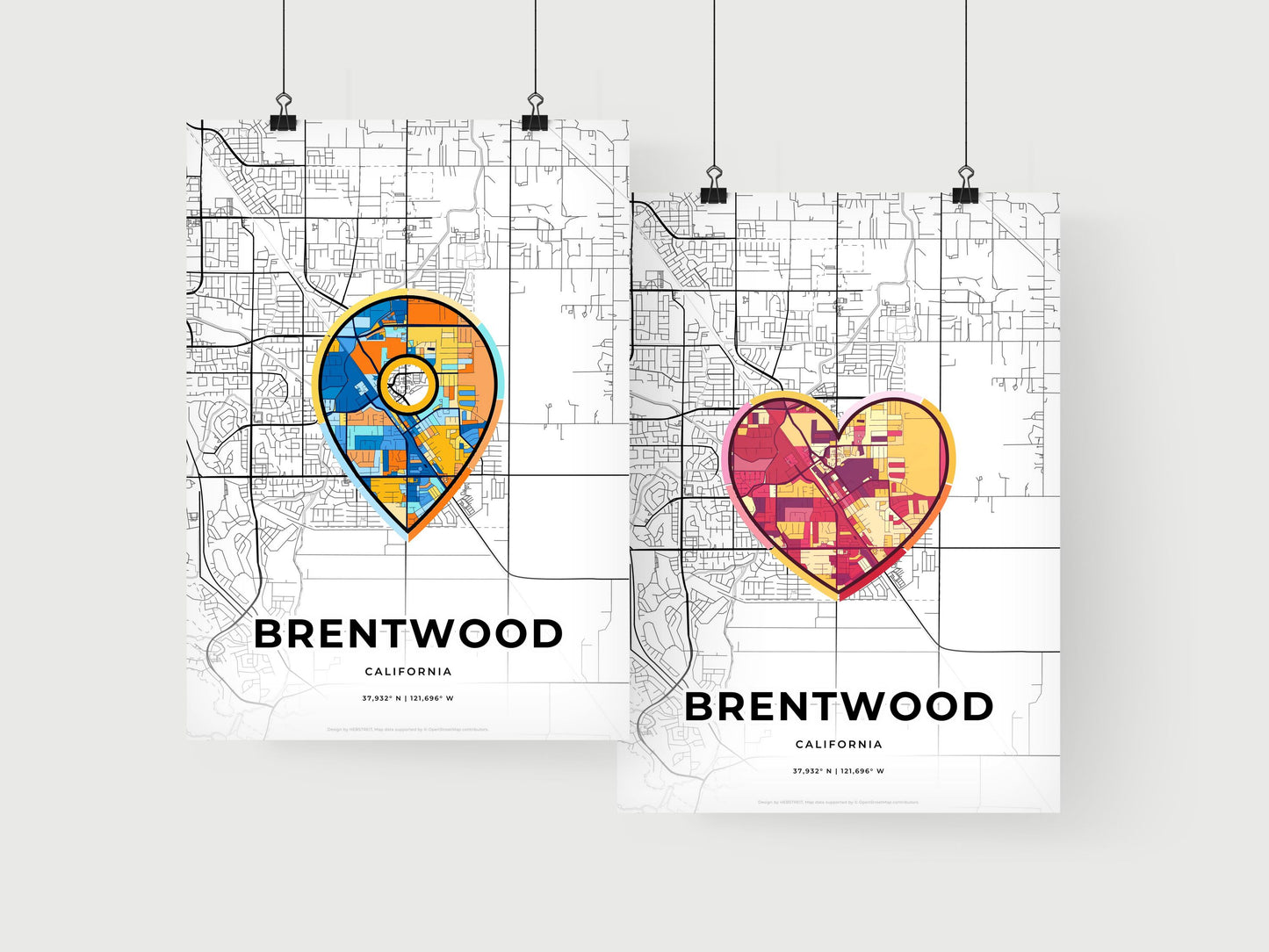 Brentwood California art print for couples